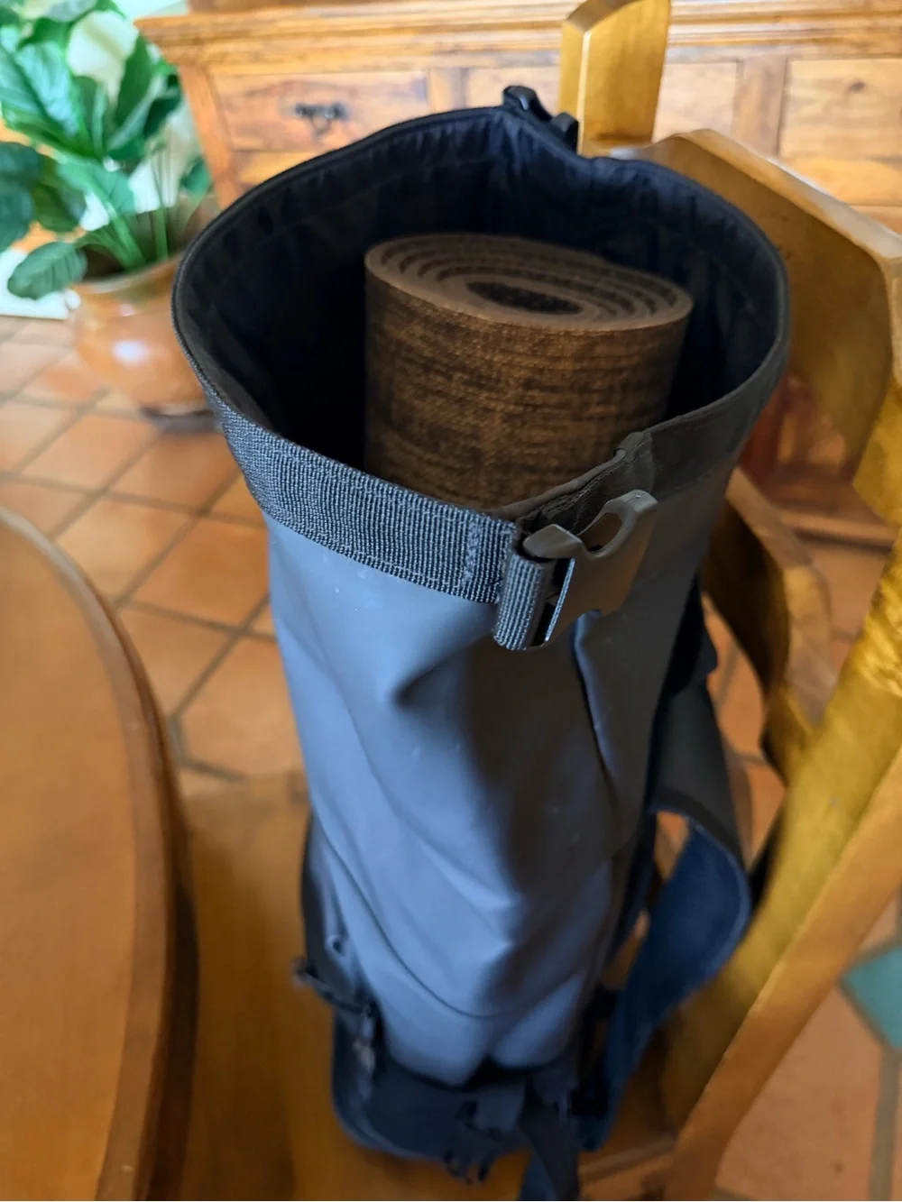 Gymshark Black Roll-Top Backpack-like new!!!